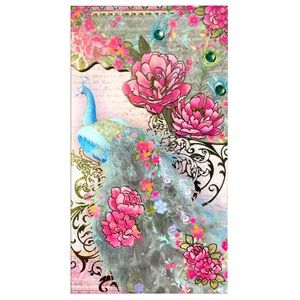 Punch Studio Baroque Peacock Long Embellished Notepad (95557)